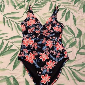 Old Navy floral print one piece bathing suit